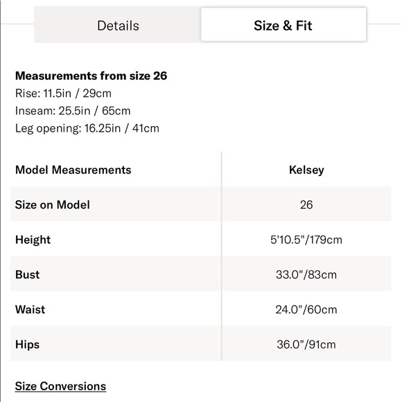 NWT GOLDSIGN The A Jean High Rise Denim Burn 24 - Picture 11 of 12